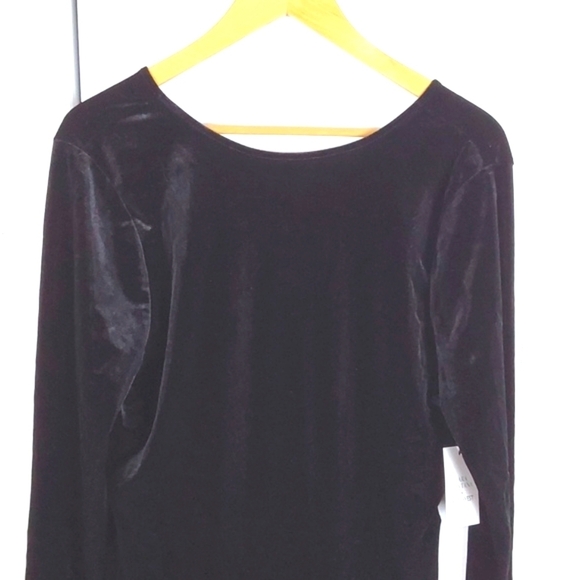 Cara Santana X Nine West Black Velvet Whimsigoth Neutral Dress Winter Sexy Sz.XL - Picture 2 of 12